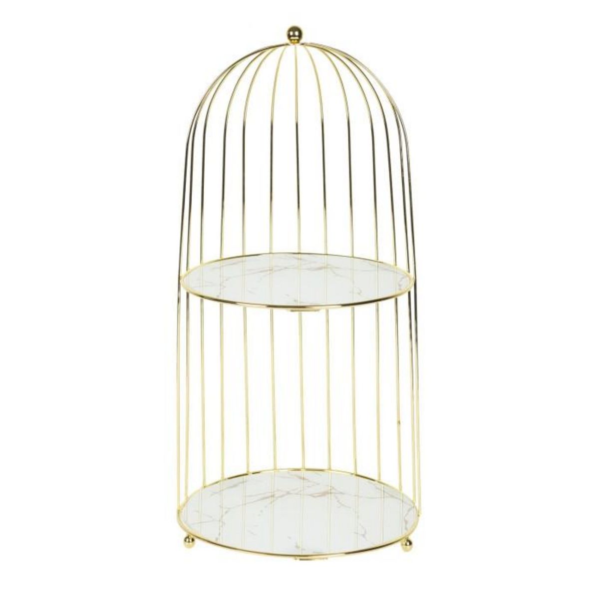 Paris Prix Plateau de Présentation  Demi Cage  49cm Doré