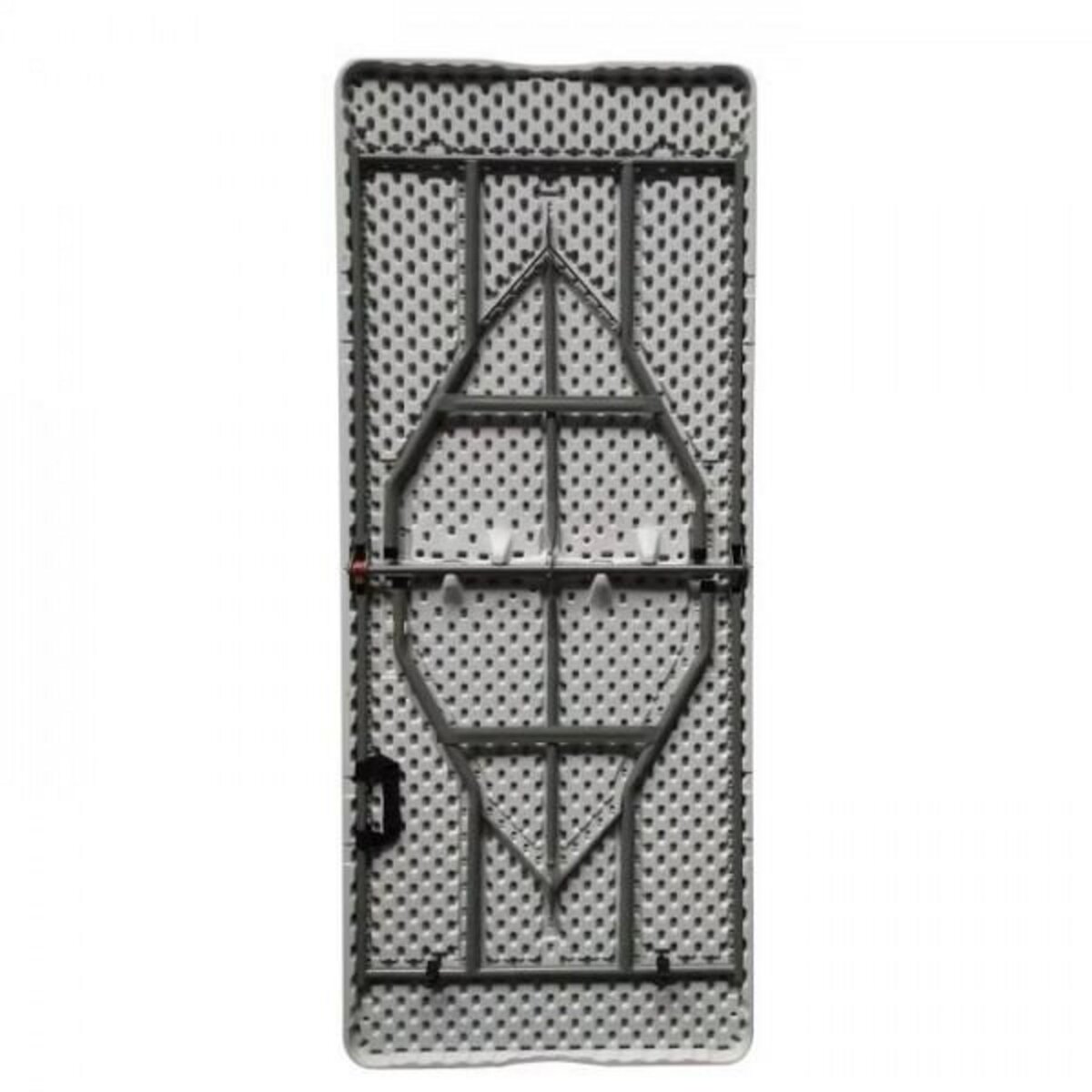 MARKET24 Table de réception traiteur pliante - 8 personnes - 180x74xH73,5 cm - Structure en acier et plateau en polyéthylene PEHD - Bla