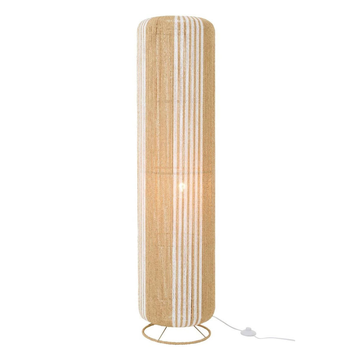 Paris Prix Lampadaire Corde  Chase  138cm Blanc & Naturel