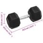 Voir la diapositive 6 : VIDAXL Halteres 2 pcs 30 kg Total Fonte