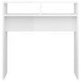 Voir la diapositive 5 : VIDAXL Table console Blanc brillant 78x30x80 cm Agglomere