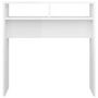 Voir la diapositive 5 : VIDAXL Table console Blanc brillant 78x30x80 cm Agglomere