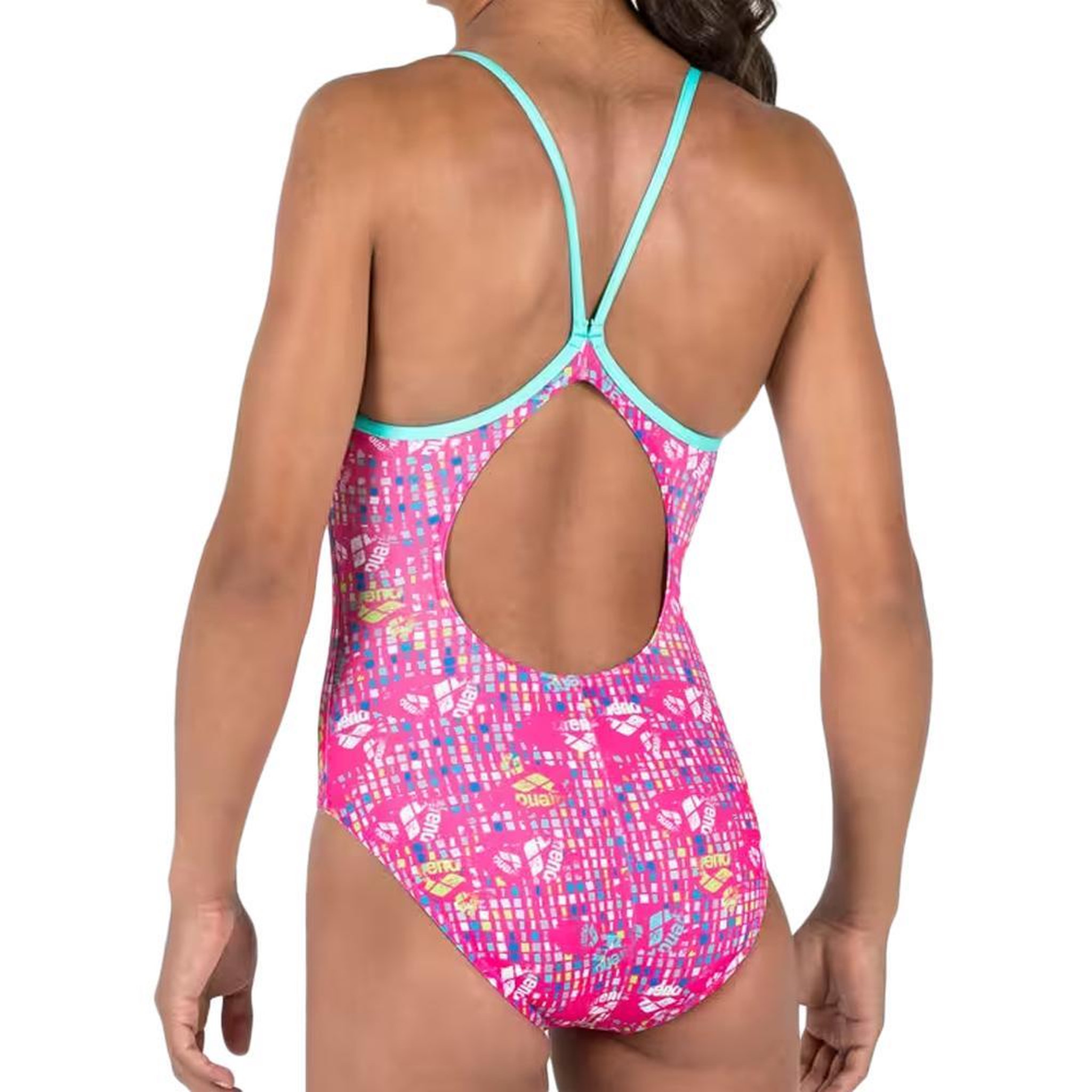 Voir la diapositive 2 : ARENA Maillots de bain 1 pièce Rose Fille Arena Allover