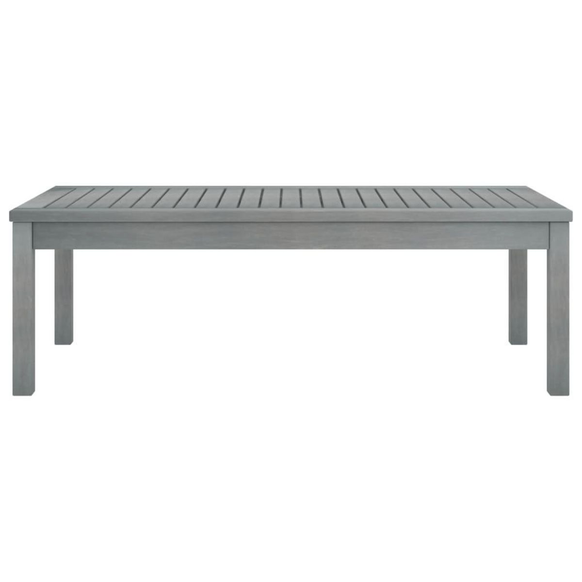 VIDAXL Table basse 100x50x33 cm Gris Bois d'acacia solide