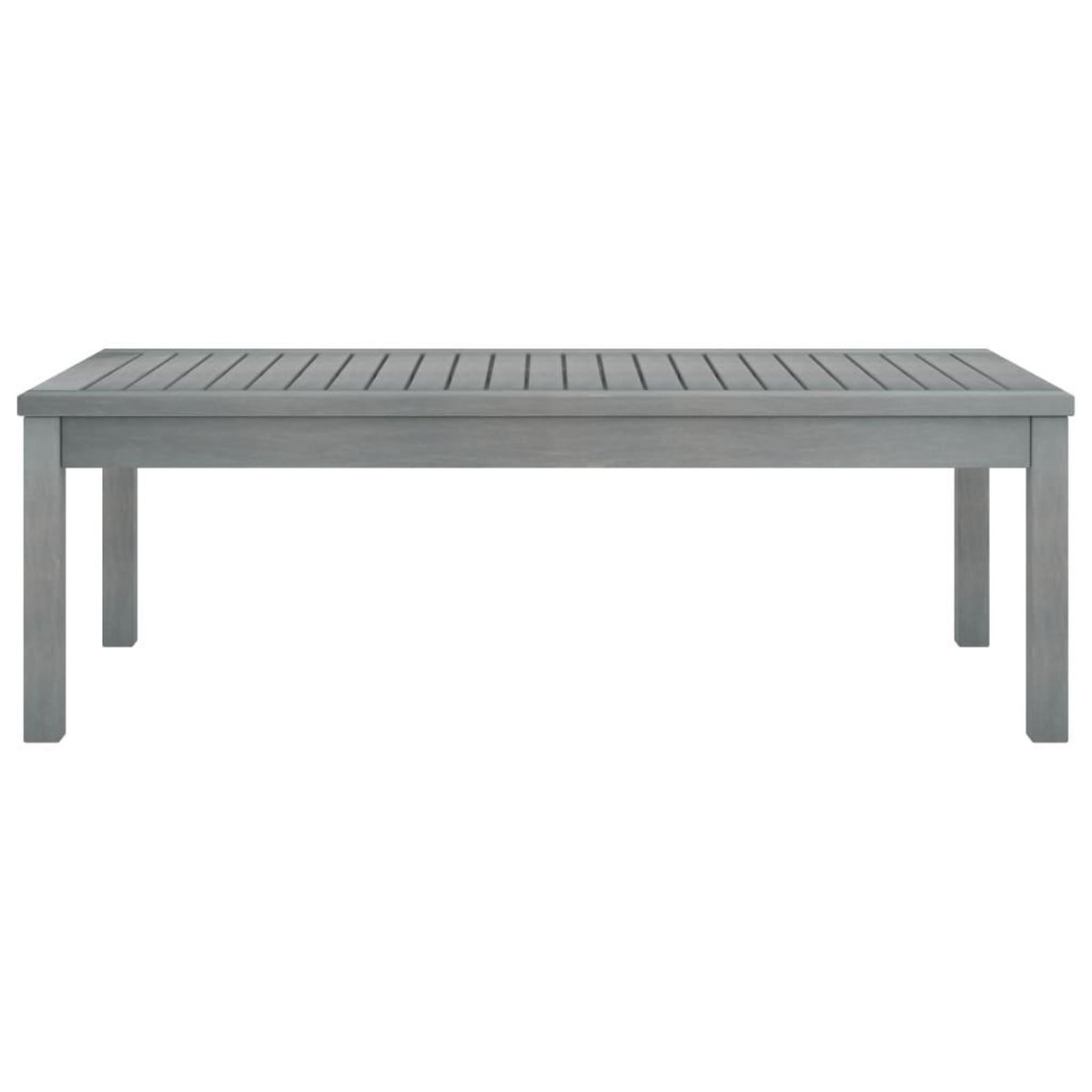 VIDAXL Table basse 100x50x33 cm Gris Bois d'acacia solide