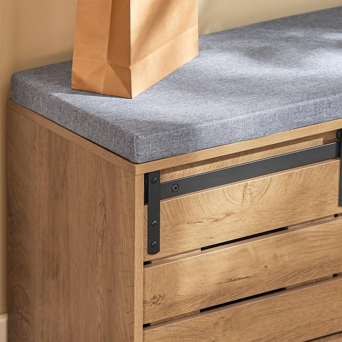 SOBUY SoBuy - Meuble À Chaussures à 3 tiroirs - Industriel - FSR120