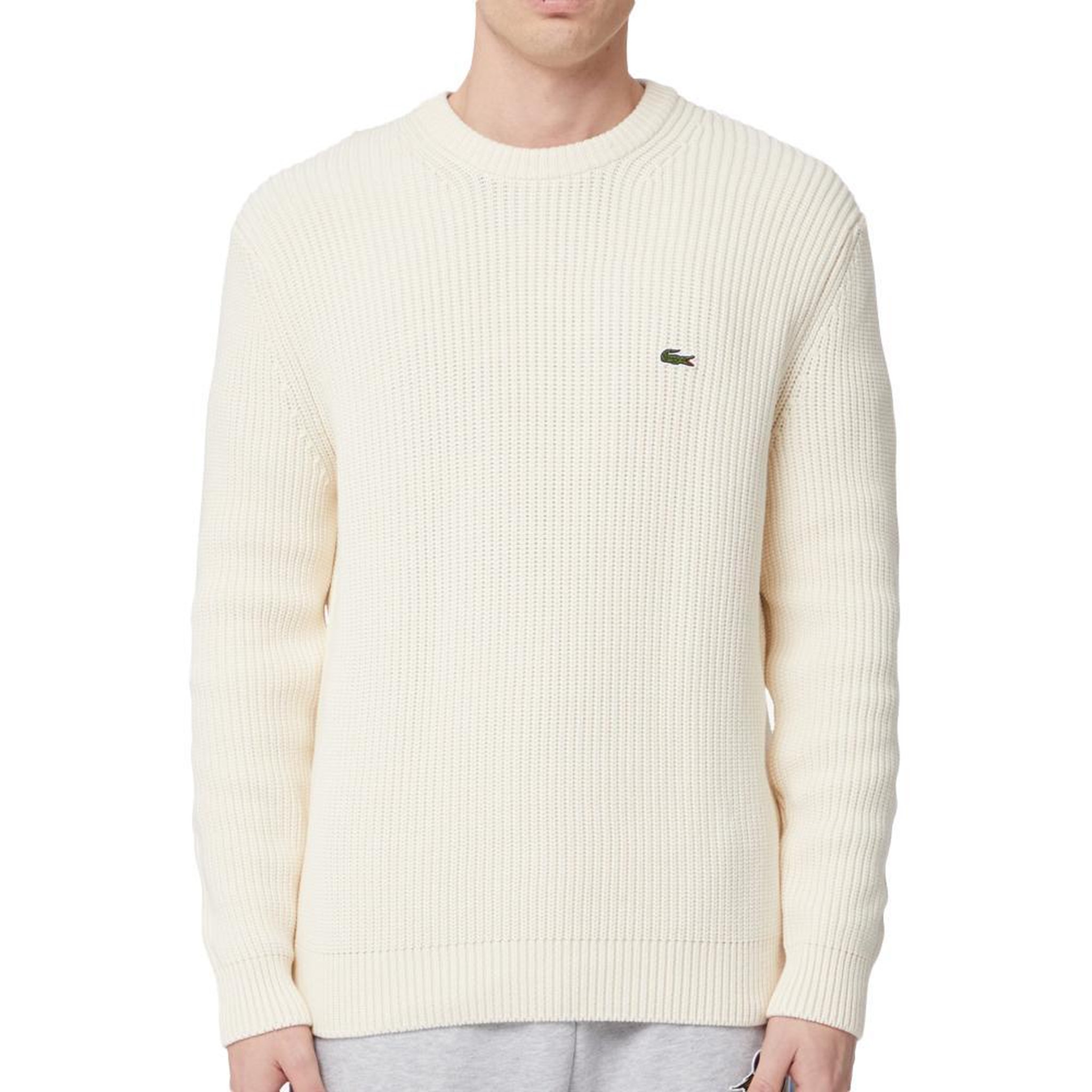 Voir la diapositive 1 : Lacoste Pull Blanc Homme Lacoste Tricot AH0255