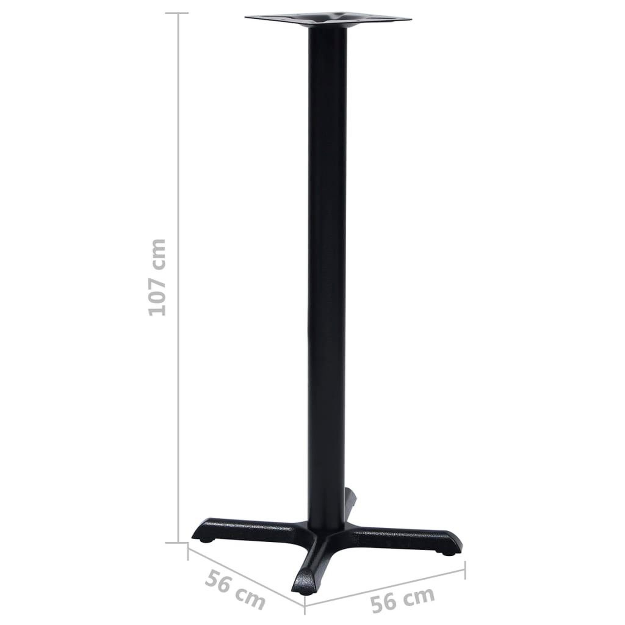 Voir la diapositive 6 : VIDAXL Pied de table de bistro Noir 56x56x107 cm Fonte