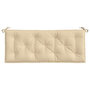 Voir la diapositive 4 : VIDAXL Coussin de banc de jardin beige 120x50x7 cm tissu oxford