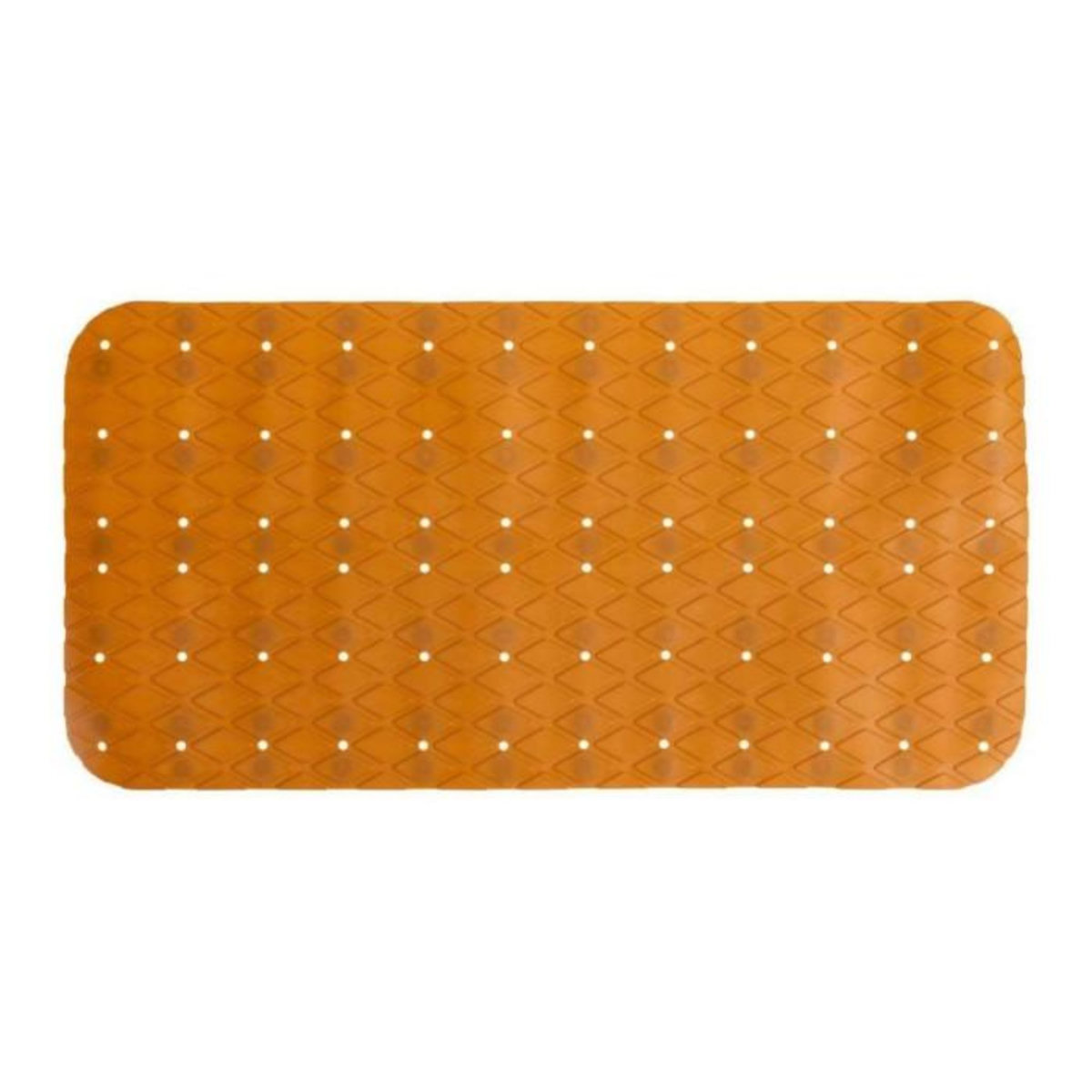 FIVE Fond de Bain PVC  Diamond  35x70cm Marron Tabac