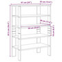 Voir la diapositive 6 : VIDAXL Etagere a chaussures chene sonoma 61x32x87,5 cm bois ingenierie