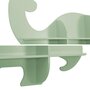 Voir la diapositive 4 : SWEEEK Etagère murale dinosaure 5 espaces de rangement vert - L 108 x P 16.5 x H 78.5 cm - Brachi