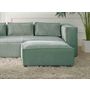 Voir la diapositive 2 : LISA DESIGN Stella - pouf en velours côtelé - style contemporain