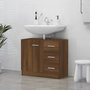 Voir la diapositive 1 : VIDAXL Armoire de lavabo Chene marron 63x30x54 cm Bois d'ingenierie