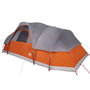 Voir la diapositive 4 : VIDAXL Tente a dome 11 personnes gris et orange impermeable
