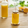 Voir la diapositive 2 : SECRET DE GOURMET Verre Cannette Avec Paille  Line  50cl Transparent