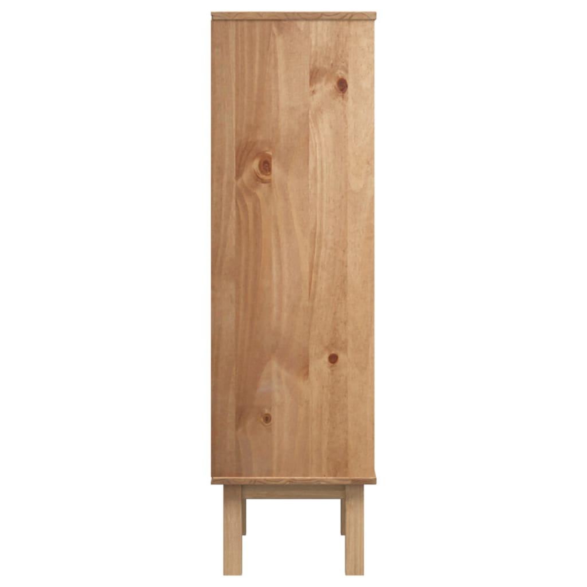 Voir la diapositive 5 : VIDAXL Armoire a chaussures OTTA et 3 tiroirs Marron et gris Bois pin