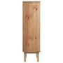 Voir la diapositive 5 : VIDAXL Armoire a chaussures OTTA et 3 tiroirs Marron et gris Bois pin