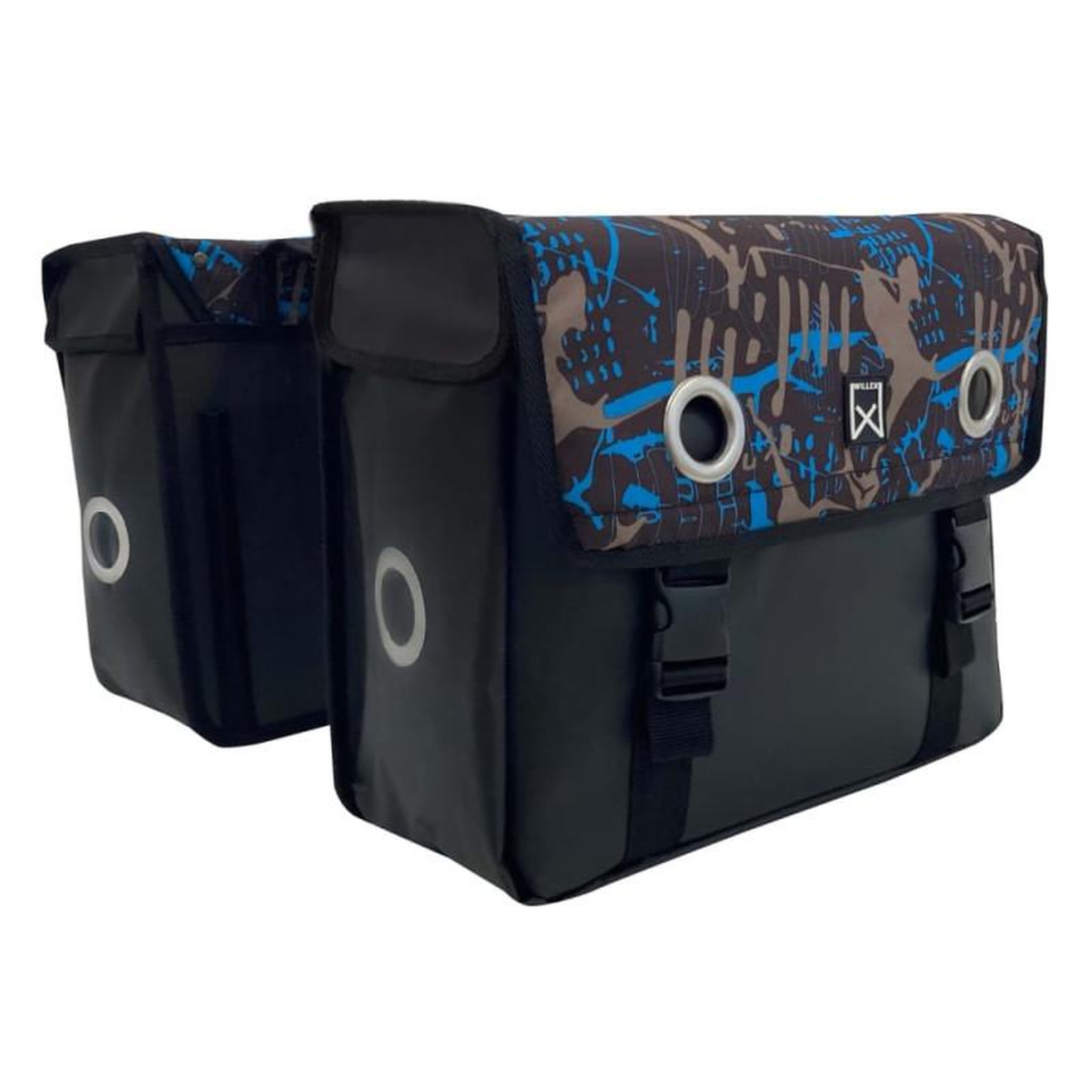 Willex Willex Sacoches de vélo 30 L Ice Tarpaulin bleu et noir