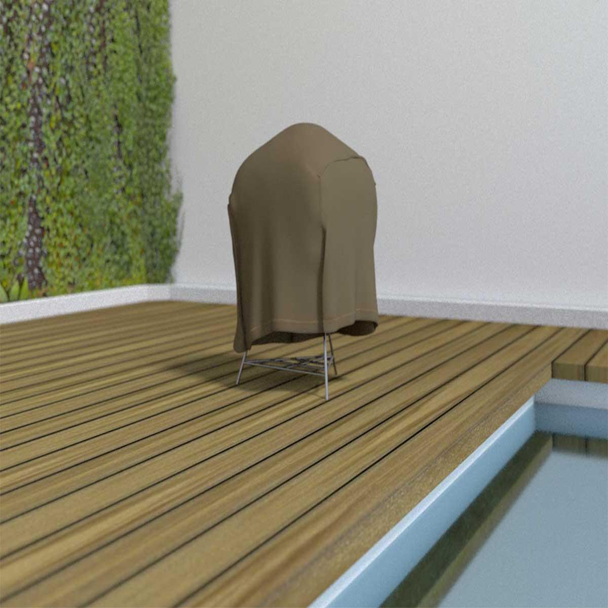 Voir la diapositive 2 : Nortene Housse de protection pour barbecue COVERTOP - Taupe - 70 x 70 x 60 cm