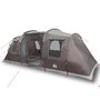 Voir la diapositive 2 : VIDAXL Tente de camping tunnel 4 personnes marron impermeable