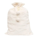 ATMOSPHERA Hotte de Noël  Imitation Fourrure  70cm Blanc