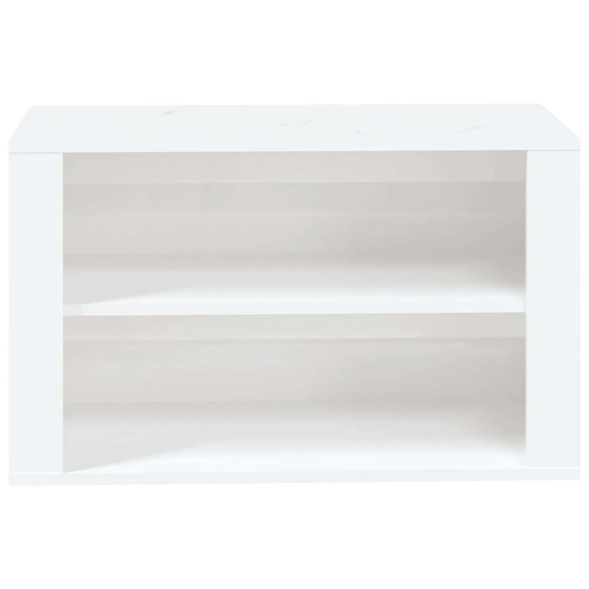 Voir la diapositive 5 : VIDAXL Etagere a chaussures Blanc brillant 75x35x45 cm Bois ingenierie