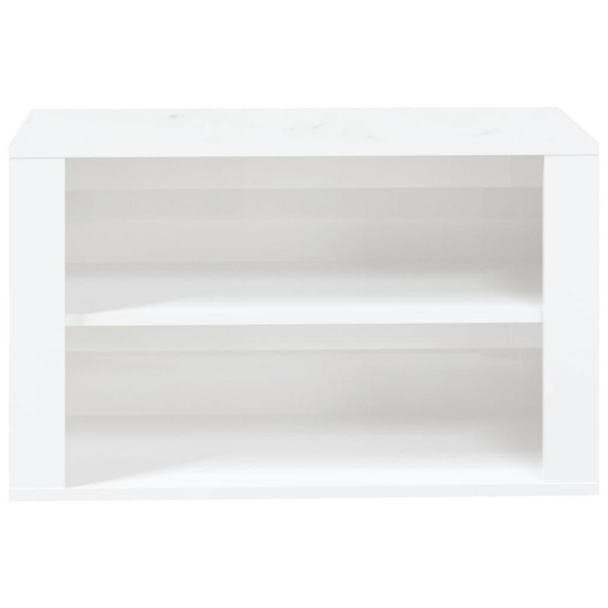 VIDAXL Etagere a chaussures Blanc brillant 75x35x45 cm Bois ingenierie