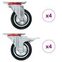 Voir la diapositive 1 : VIDAXL 8 pcs Roulettes pivotantes 75 mm