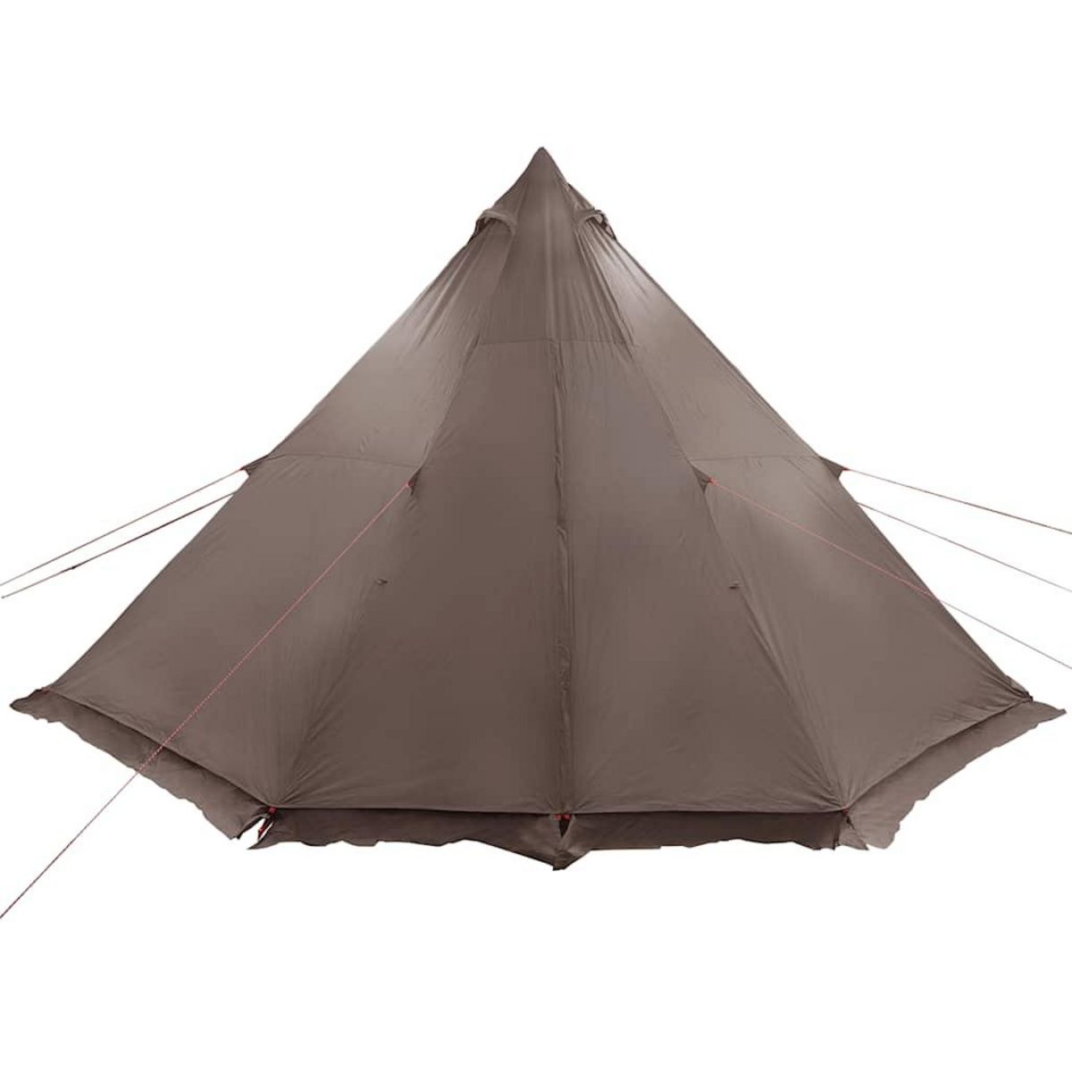 VIDAXL Tente familiale tipi 6 personnes marron impermeable