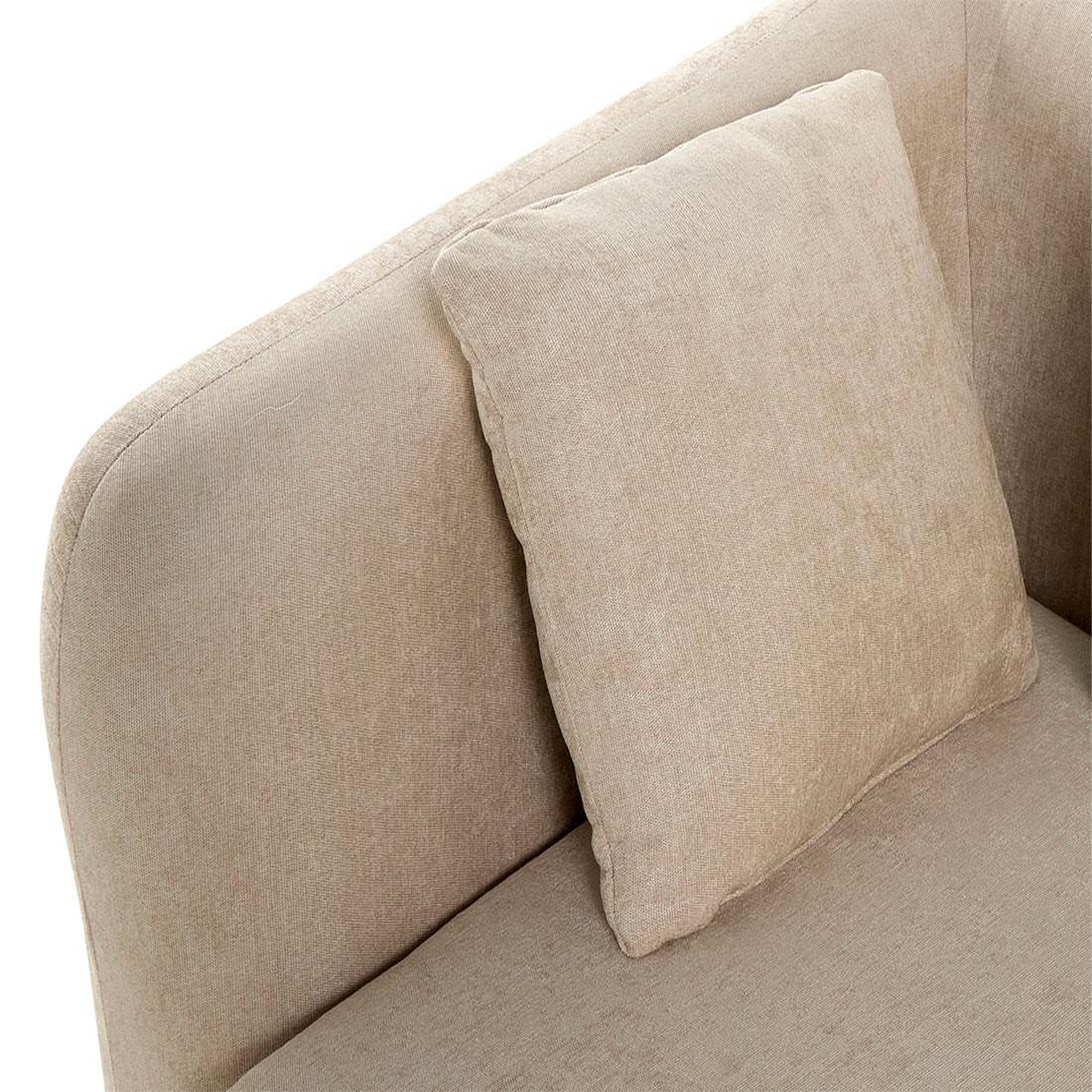 Voir la diapositive 5 : LISA DESIGN Ikare - module d'assise d'angle gauche - en tissu