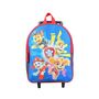Voir la diapositive 1 : Bagtrotter BAGTROTTER Sac à dos à roulettes 31 cm maternelle Pat'Patrouille Bleu