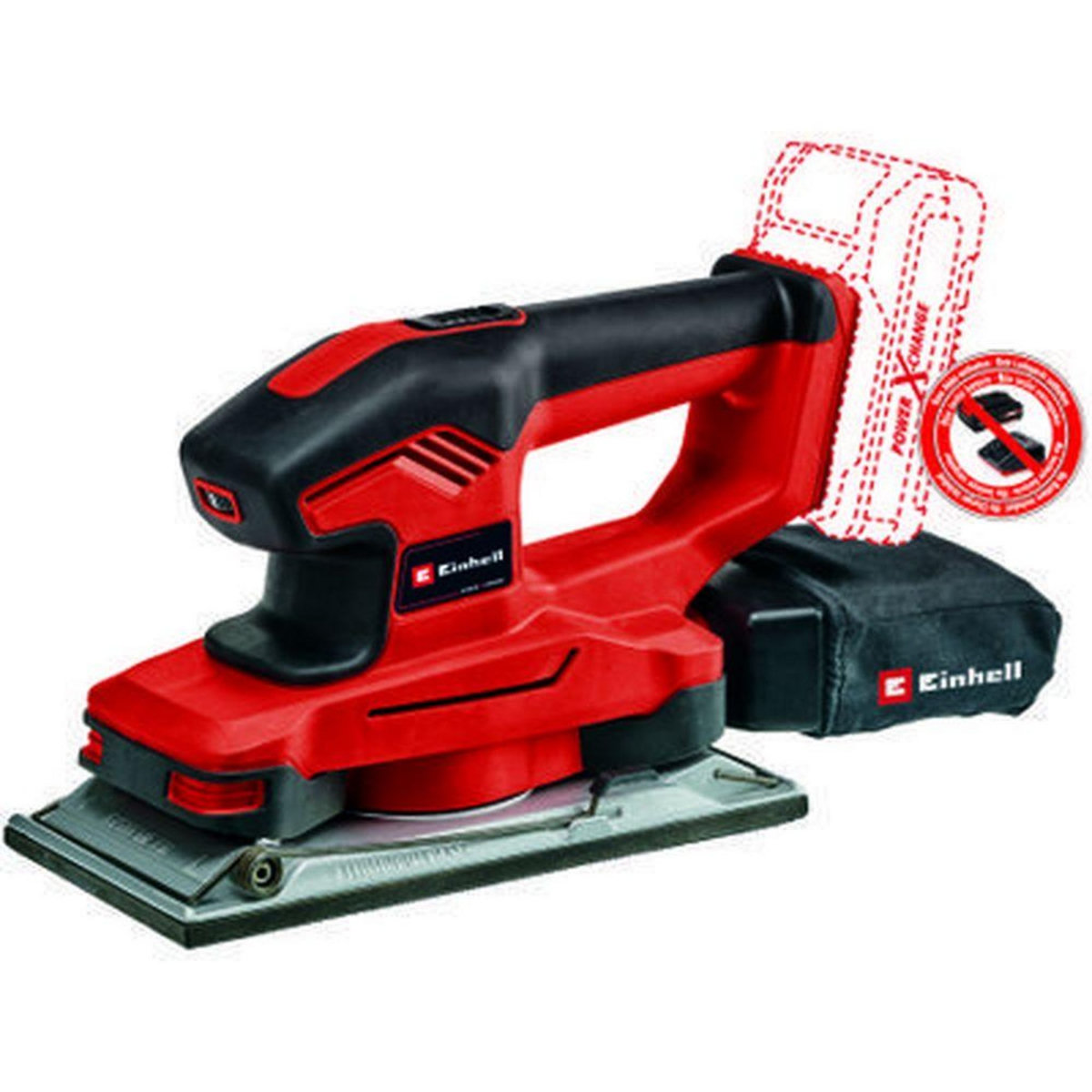 Einhell Ponceuse vibrante TE-OS 18/230 Li-Solo - sans batterie