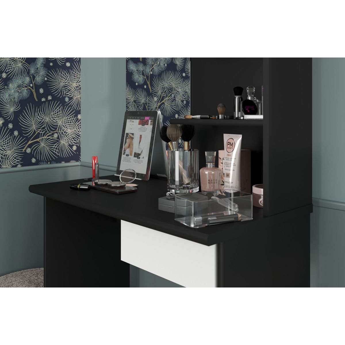 Coiffeuse avec tiroir pivotant BEAUTY 