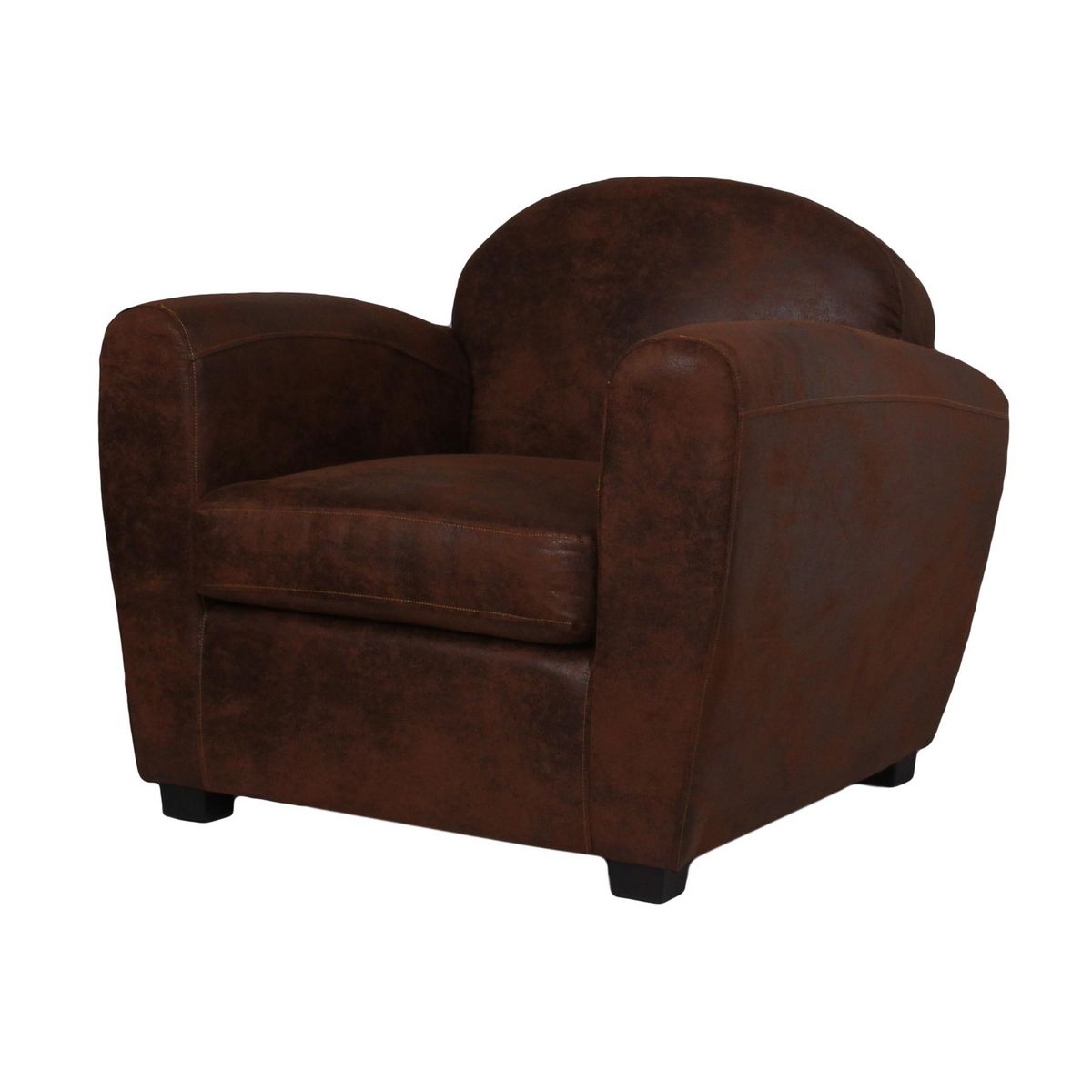 Fauteuil club RONAN, tissu vintage