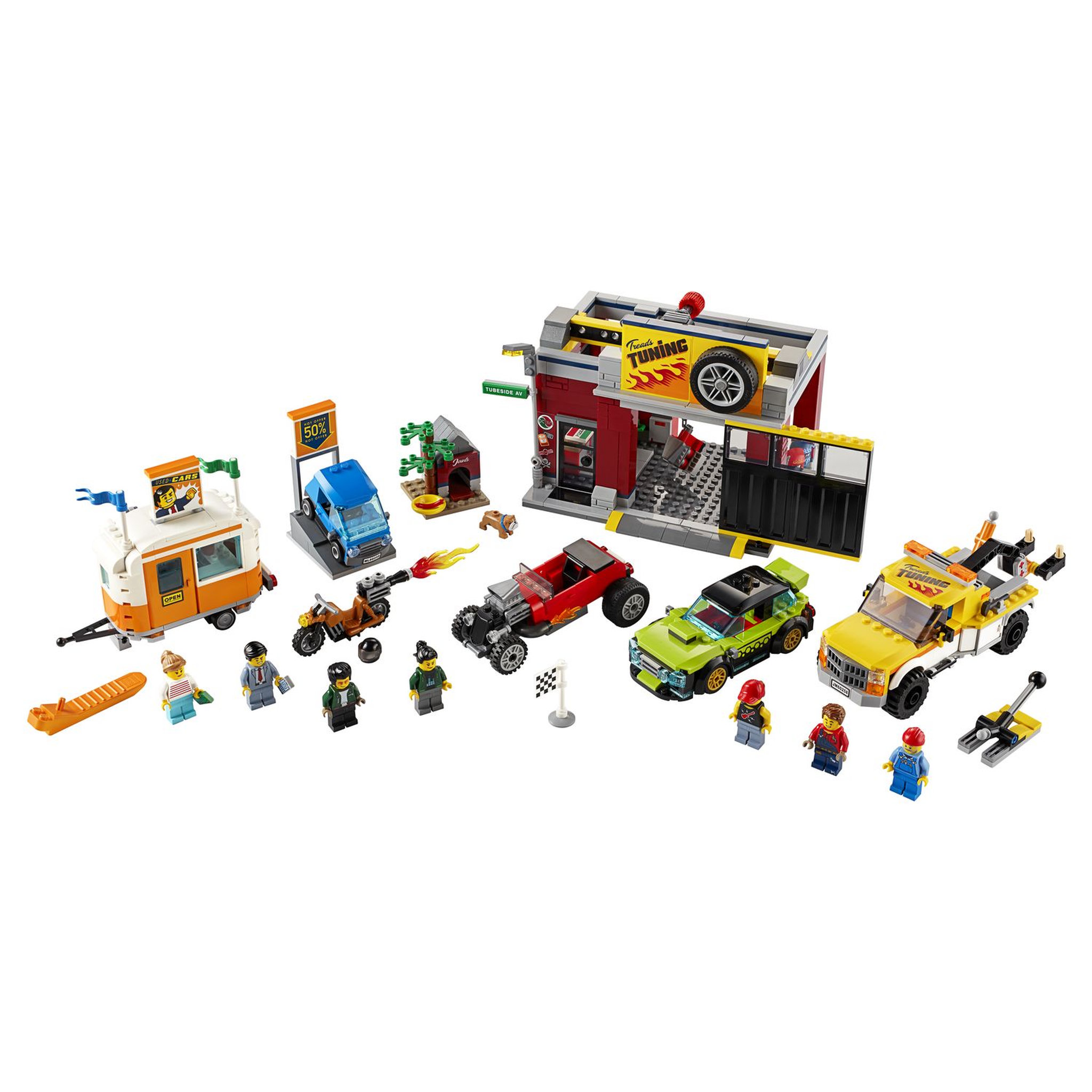 Voir la diapositive 6 : LEGO City 60258 - L'Atelier de Tuning