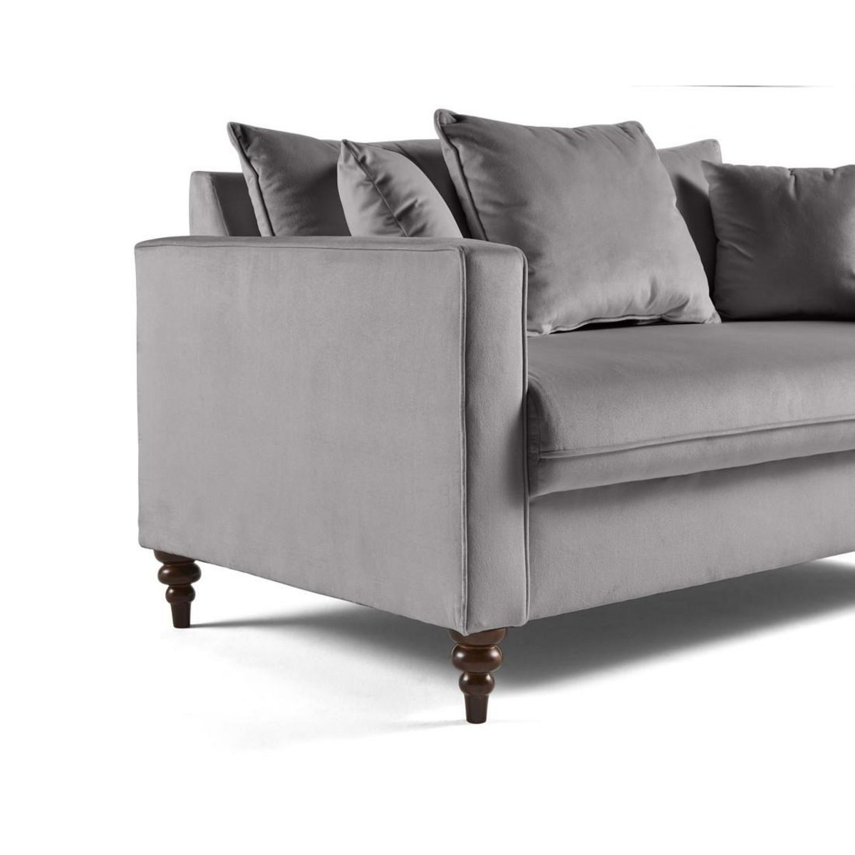 BEST MOBILIER Flamingo - canapé droit 2 places en velours