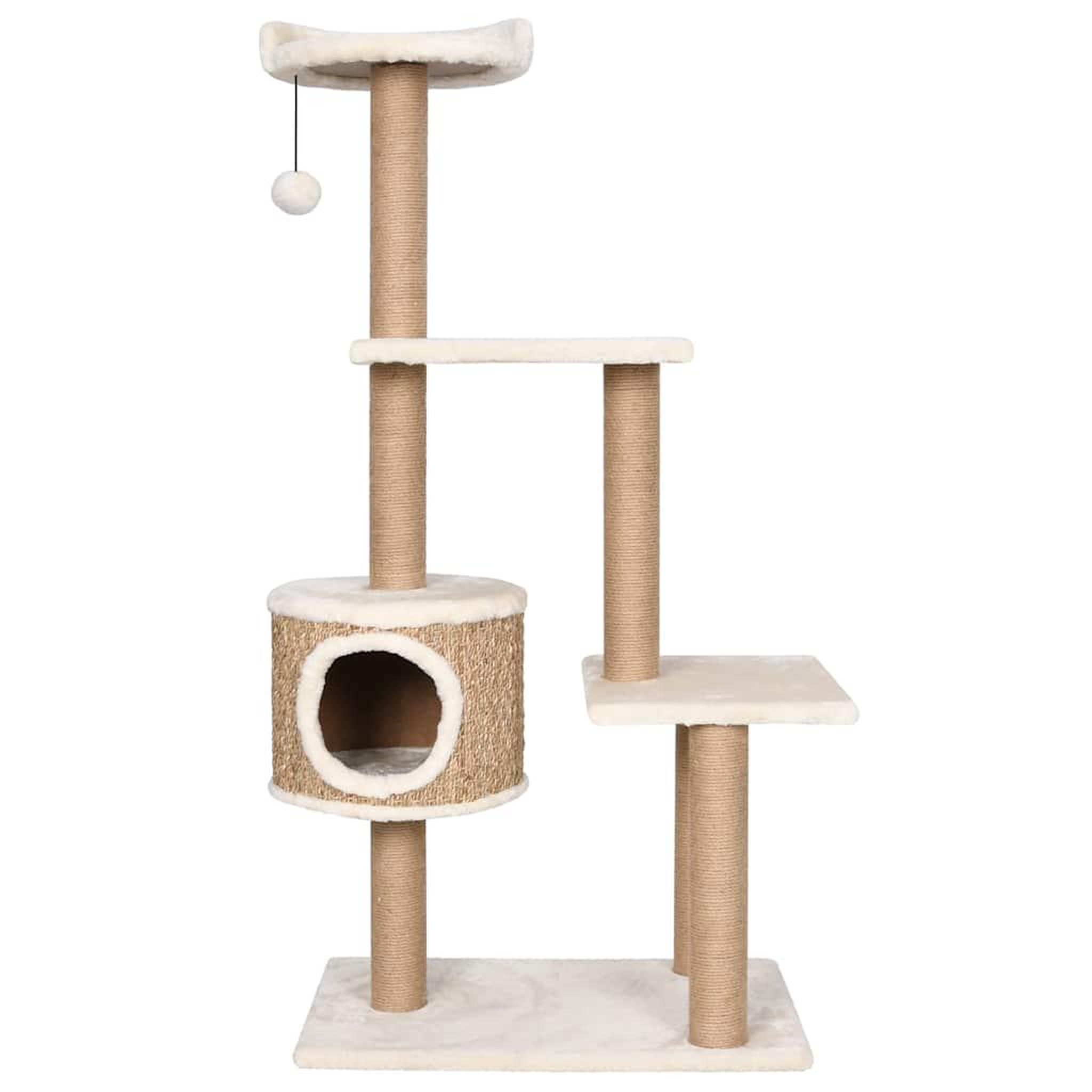 Voir la diapositive 3 : VIDAXL Arbre a chat avec griffoirs 123 cm herbiers marins