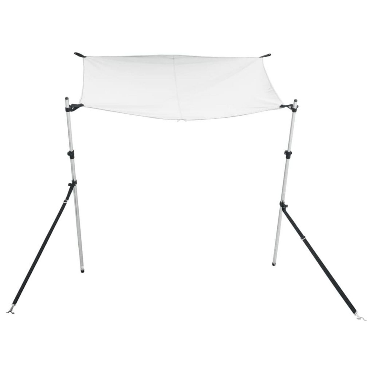 VIDAXL Extension d'ombrage T-Top blanc 170x170x(115-183) cm