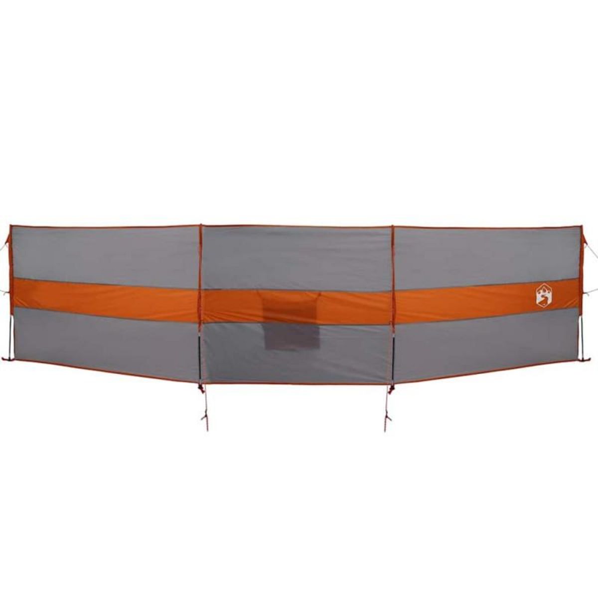 VIDAXL Brise vent de camping gris et orange 490x123 cm imperméable
