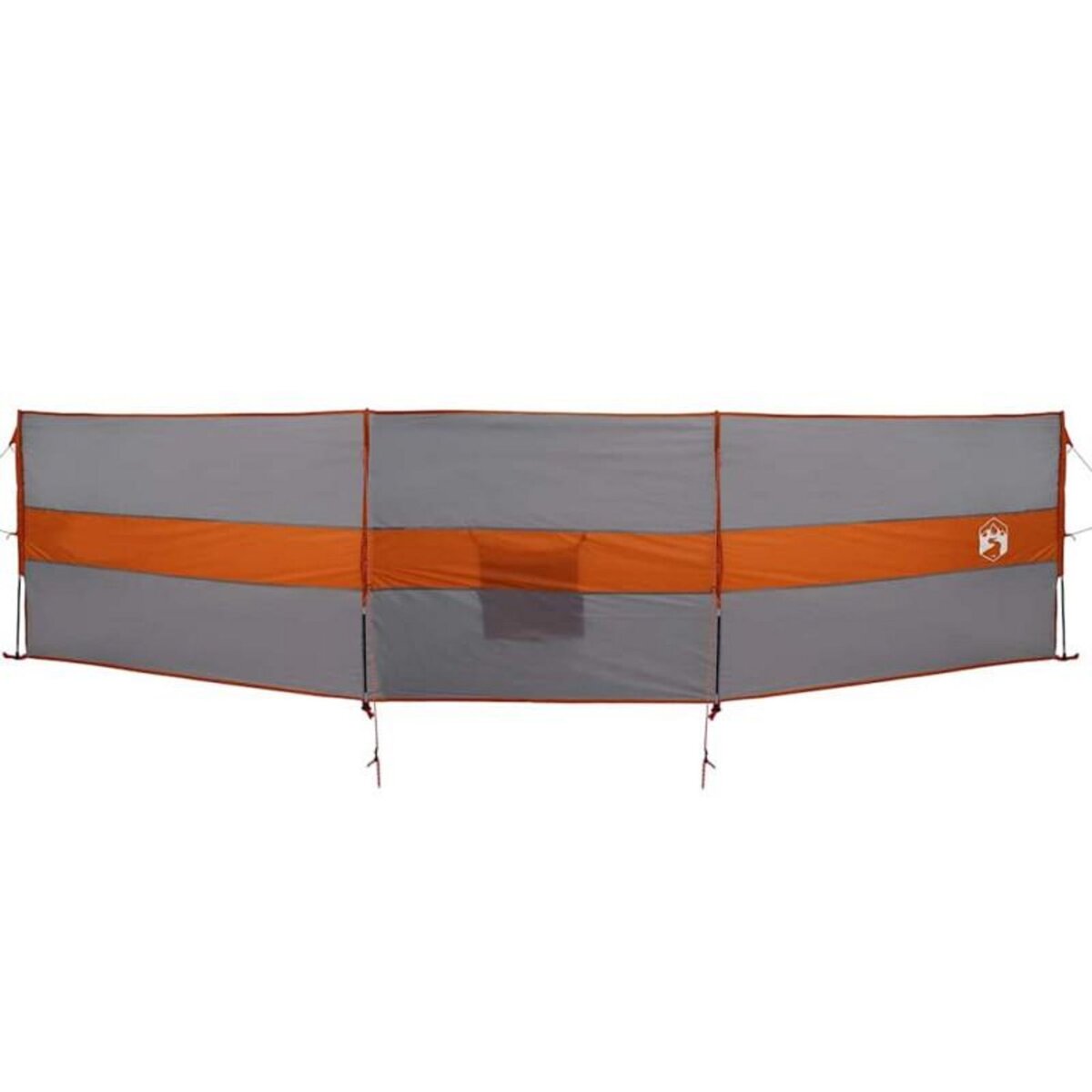 VIDAXL Brise vent de camping gris et orange 490x123 cm imperméable