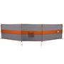 Voir la diapositive 2 : VIDAXL Brise vent de camping gris et orange 490x123 cm imperméable