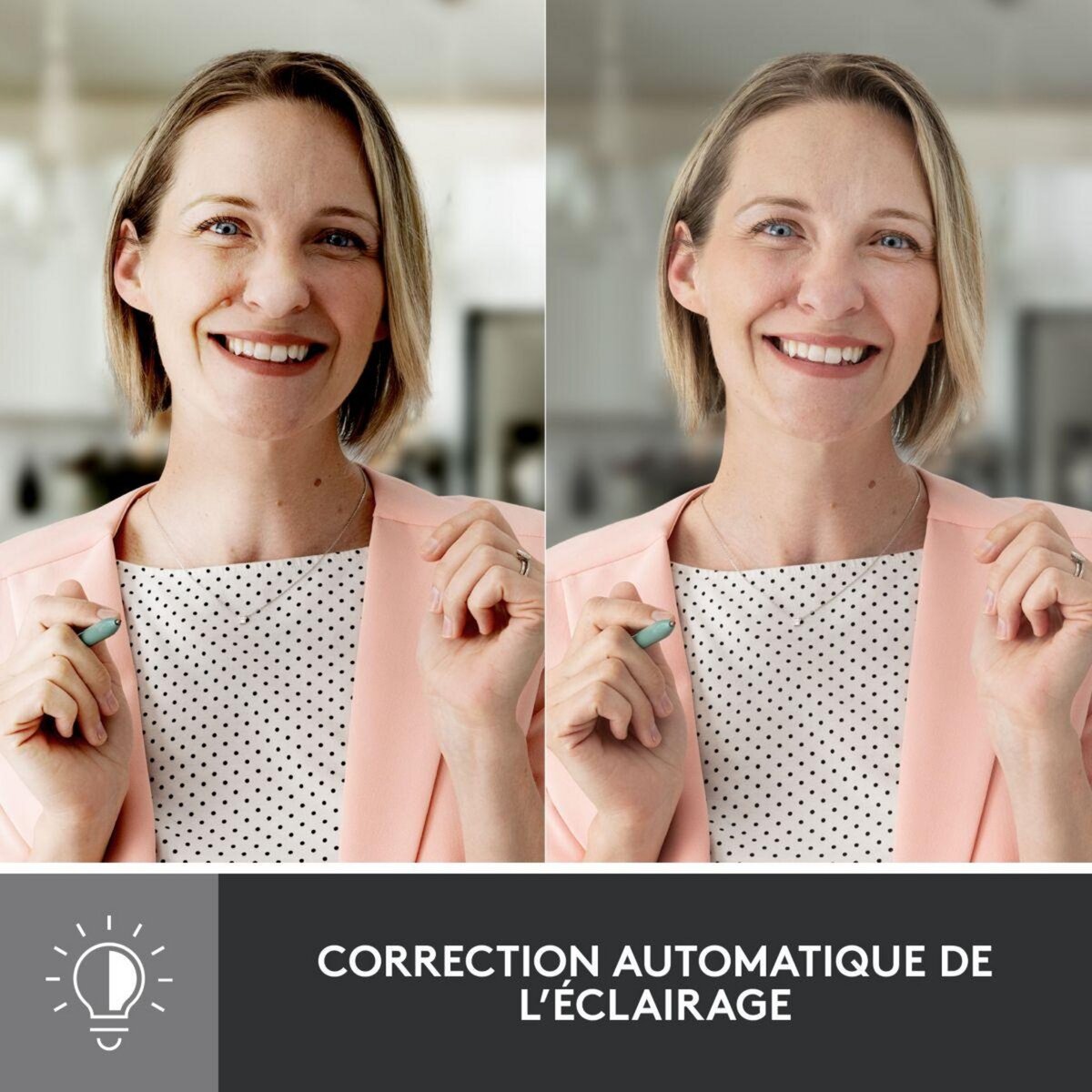 Logitech Webcam Brio 500 HD Rose