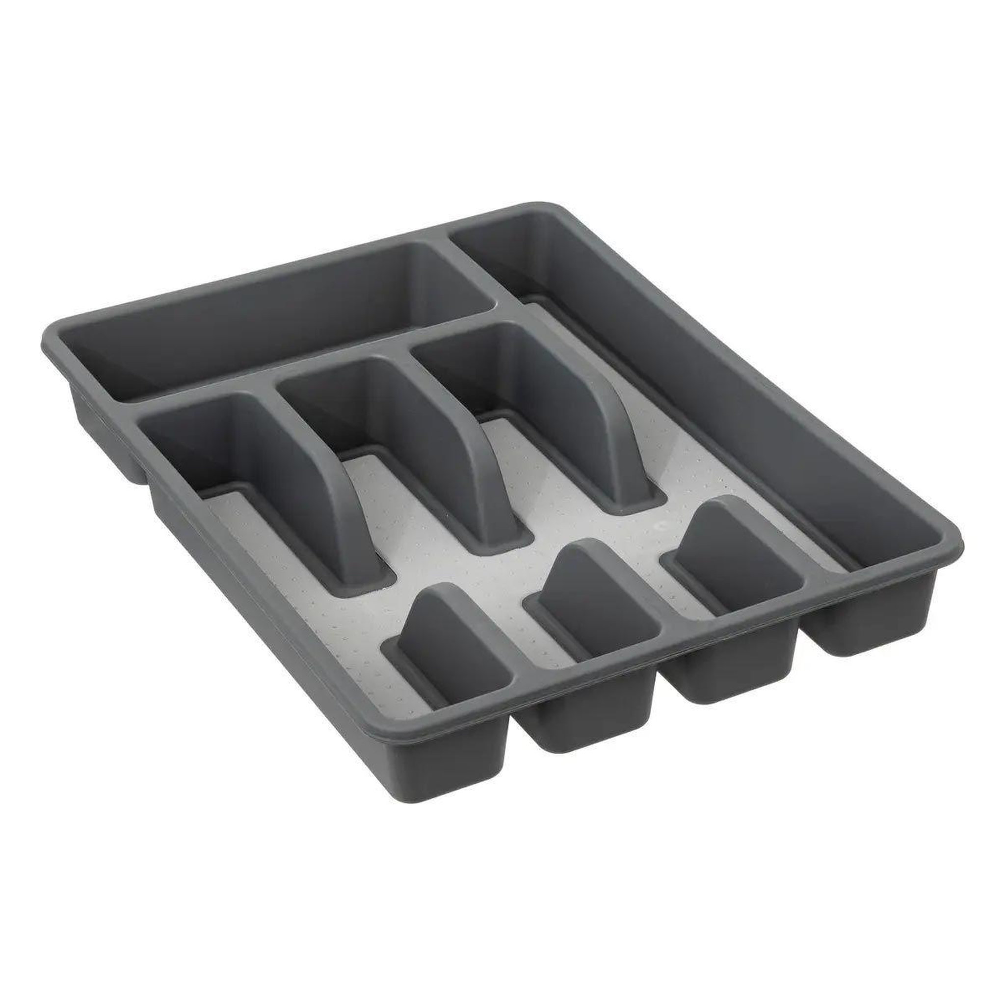 FIVE Range-couverts 5 compartiments  anti-dérapant  36cm gris