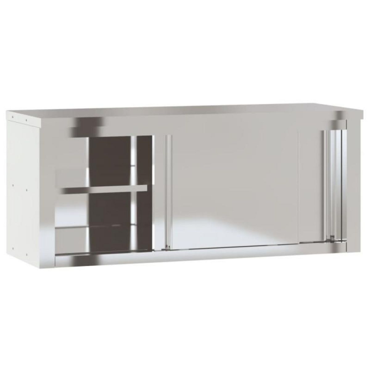 VIDAXL Armoire murale de cuisine avec portes coulissantes inox