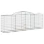 Voir la diapositive 2 : VIDAXL Panier de gabions arque 300x50x100/120 cm Fer galvanise