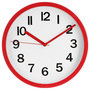 Voir la diapositive 1 : ATMOSPHERA Horloge Murale  Colors  22cm Rouge