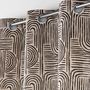 Voir la diapositive 2 : Douceur d'Intérieur Rideau à œillets ESTERO - Polycoton imprimé - 140 x 240 cm - Ecru et noir