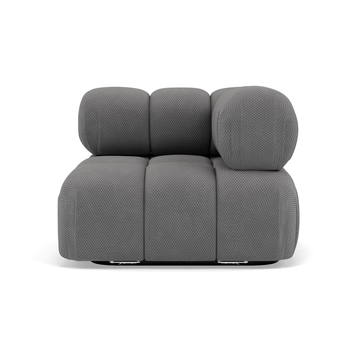 LISA DESIGN Ruby - module d'assise d'angle droit en velours texturé