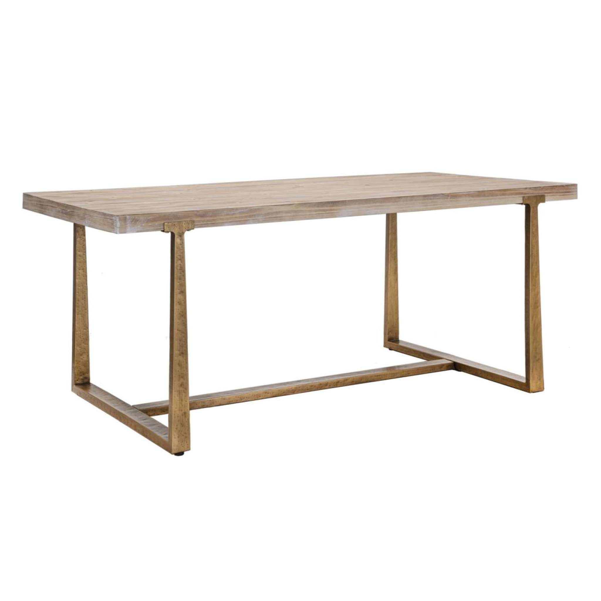 Paris Prix Table à manger effet bois  ankara  180cm naturel